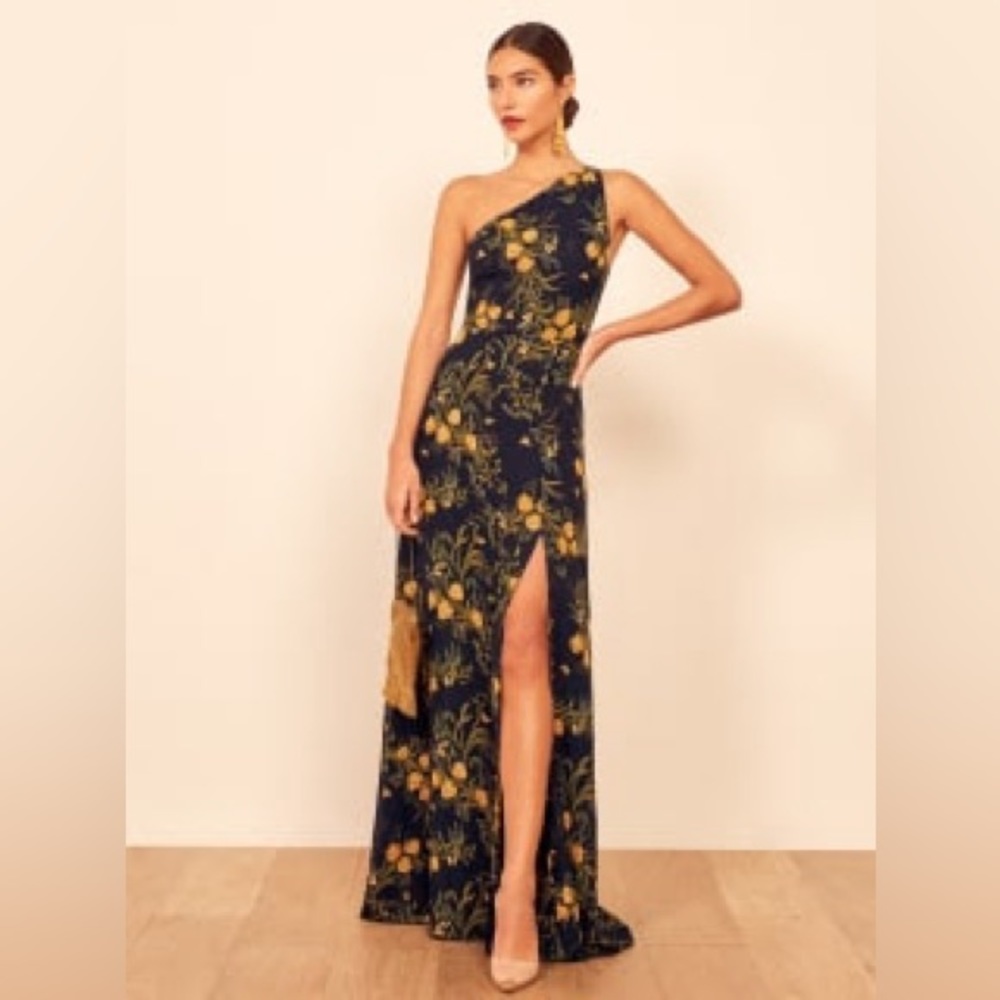 Reformation evelyn dress worn once for wedding and looking for a new home